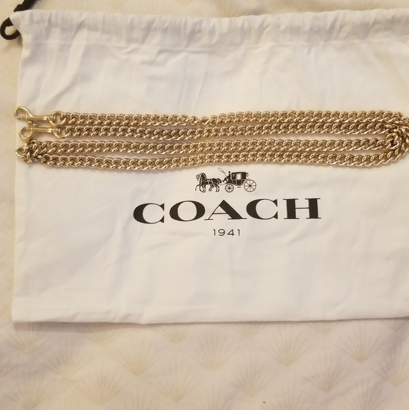 Coach Dinky Chain Strap in Light Gold - Picture 2 of 11